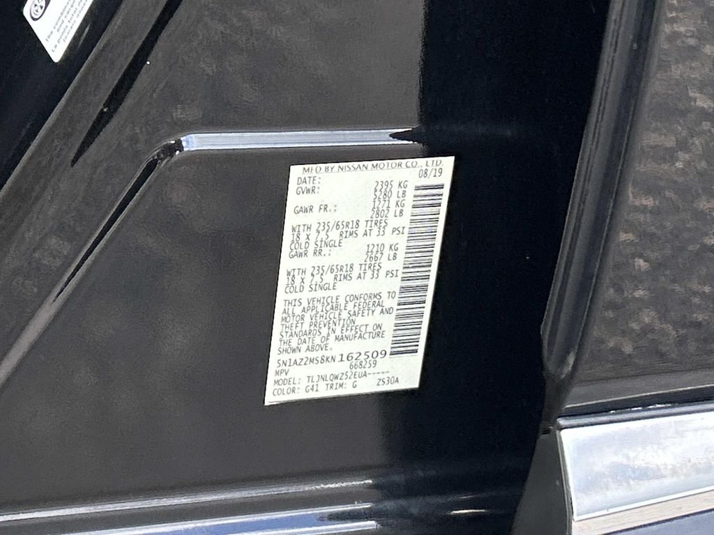 Used 2019 Black Nissan SV image 10