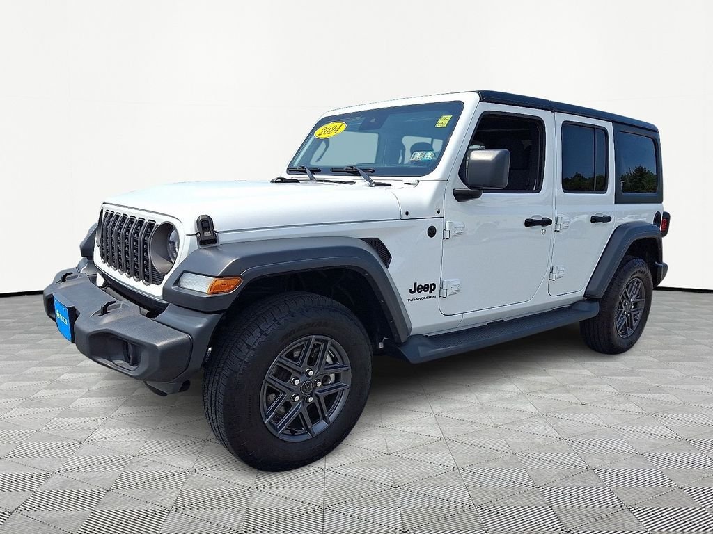 Used 2024 White Jeep Sport S image 3