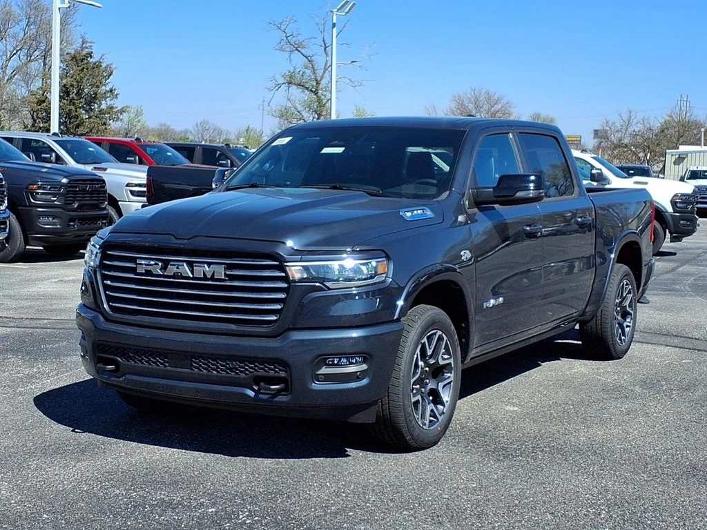 New 2026 Forged Blue Metallic Exterior Paint RAM Laramie image 2