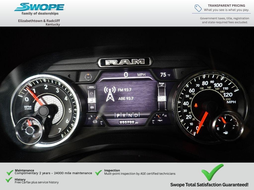 Used 2021 Diamond Black Crystal Pearlcoat Ram Big Horn image 17