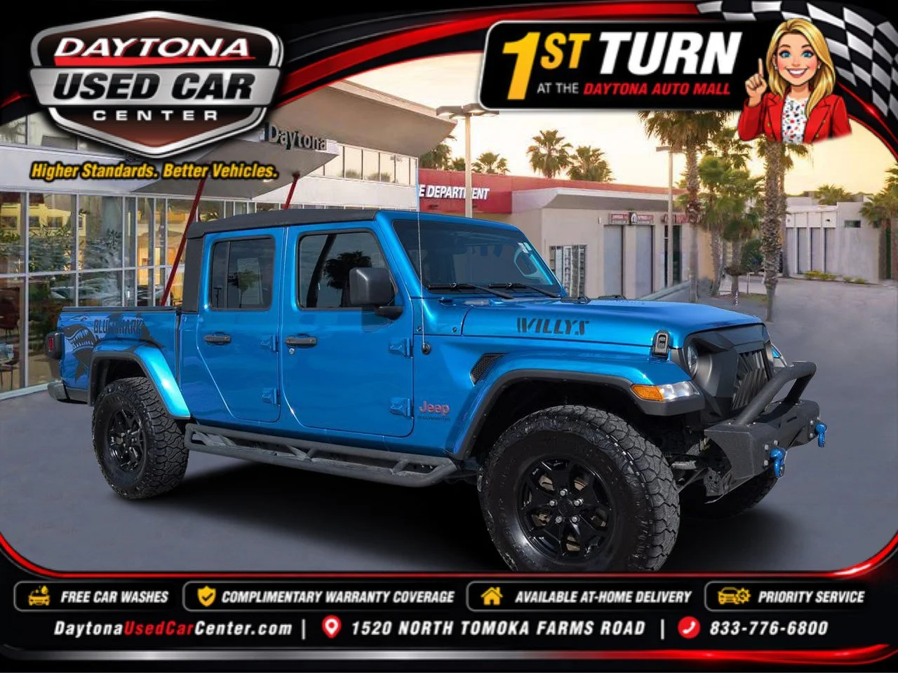 Used 2023 Blue Pearl Jeep Willys image 1