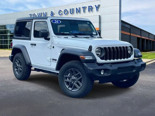 Used 2026 Bright White Clearcoat Jeep Sport S image 1
