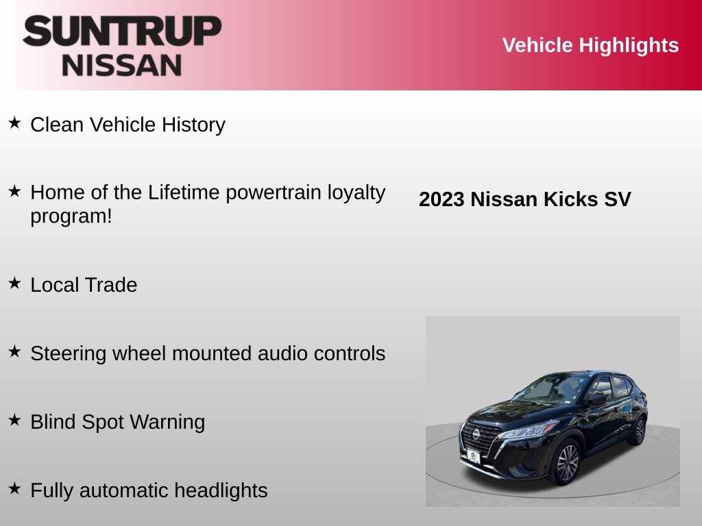 Used 2023 Black Nissan SV image 8