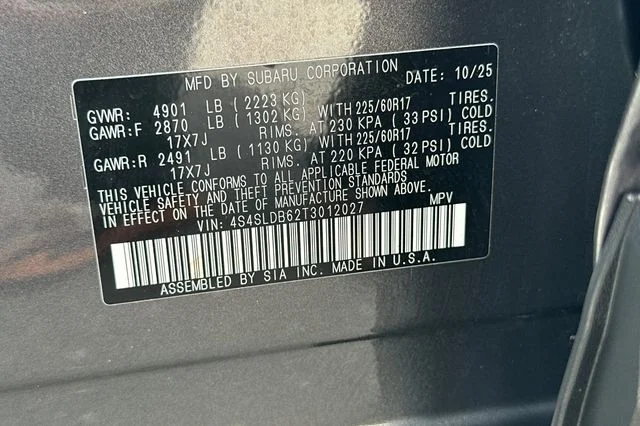 Certified Used 2026 Gray Subaru Premium image 34