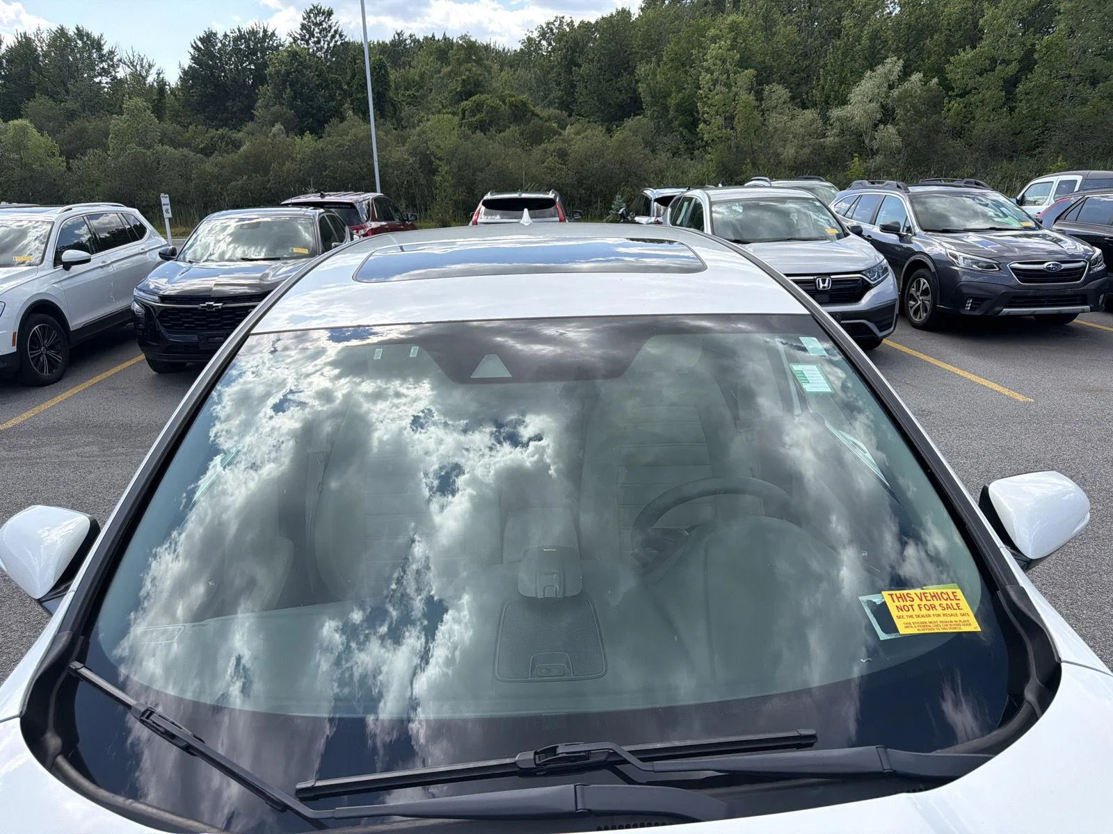 Used 2019 Platinum White Pearl Honda EX image 2