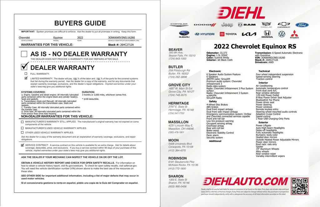 Used 2022 Summit White Chevrolet RS image 40