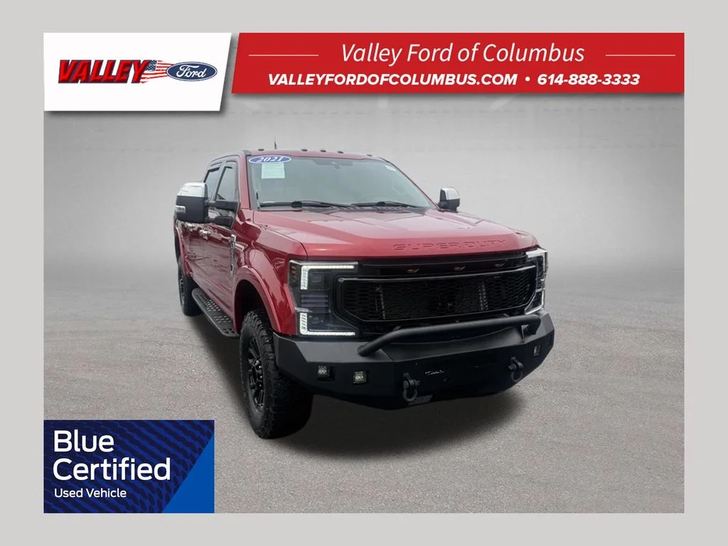 Used 2021 Red Metallic Ford Lariat image 1
