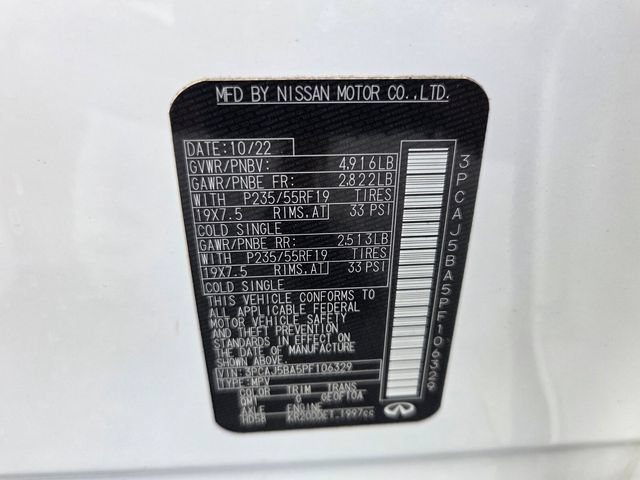 Used 2023 Lunar White INFINITI LUXE image 20