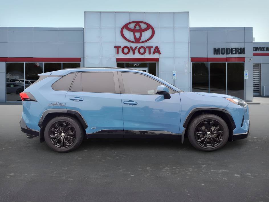 Used 2022 Cavalry Blue Toyota Hybrid SE image 6