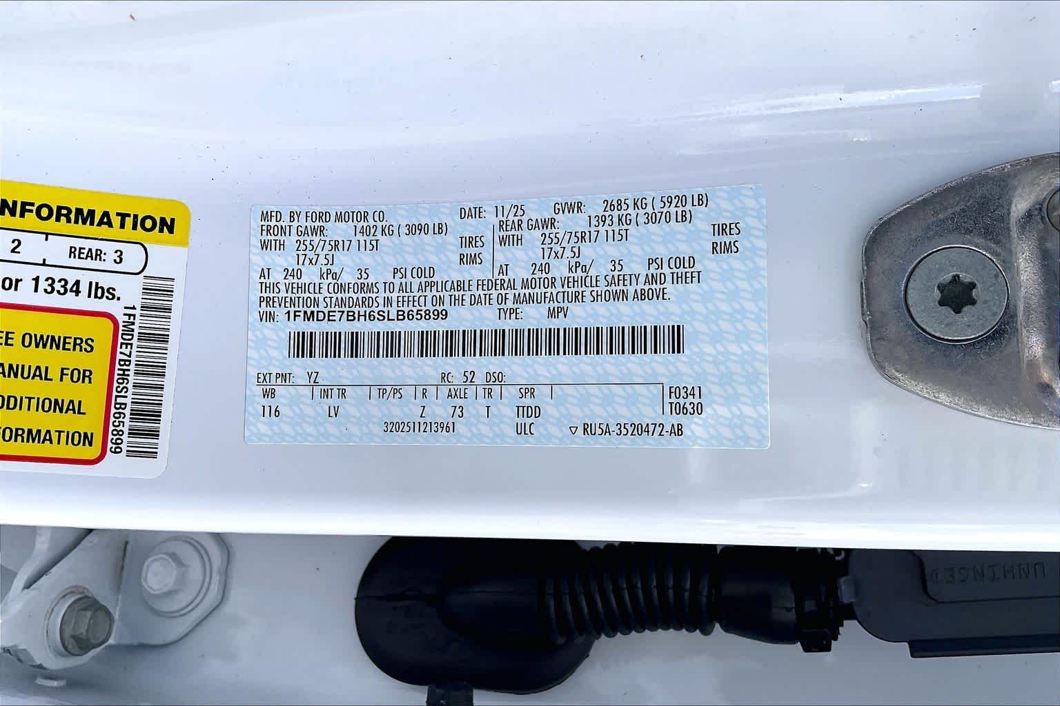 Used 2025 Oxford White Ford Big Bend image 34