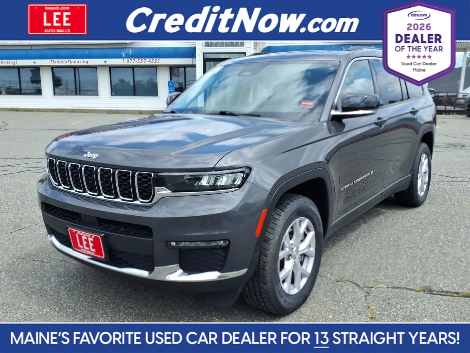 Used 2022 Gray Metallic Jeep Limited image 1
