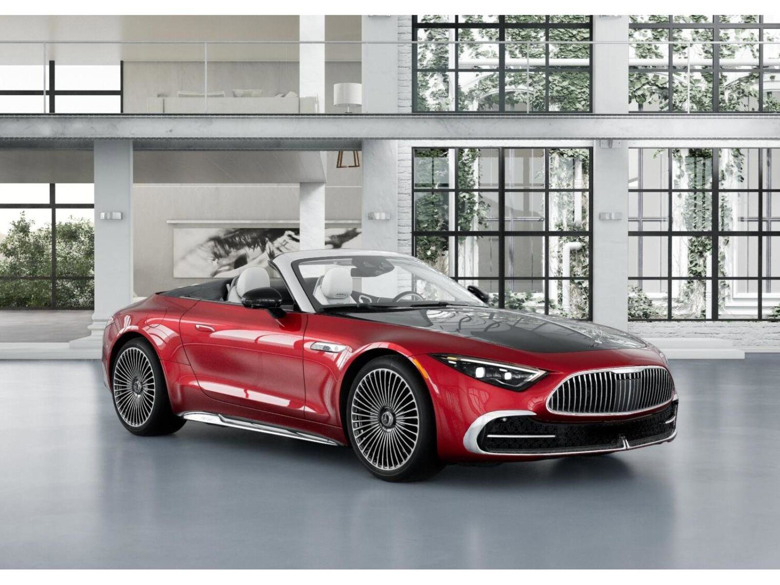 New 2026 MANUFAKTUR garnet red metallic (Red Ambiance) Mercedes-Benz Maybach SL 680 Monogram Series image 53