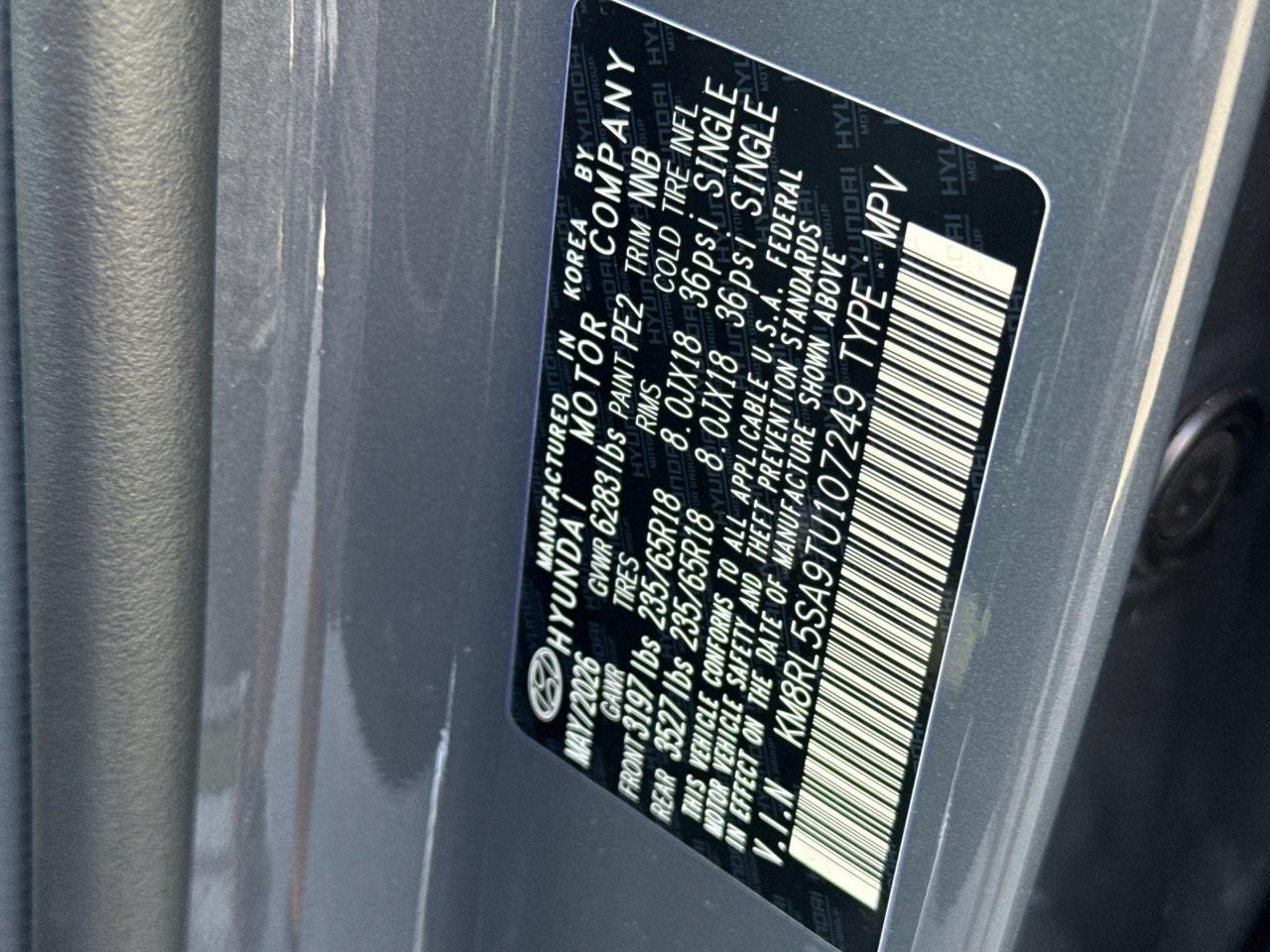 New 2026 Gray Hyundai Blue SEL 8P image 26