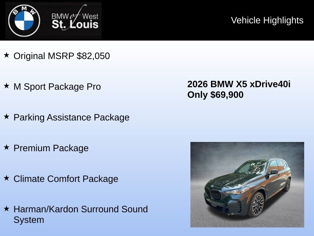 Used 2026 Black BMW xDrive40i image 8