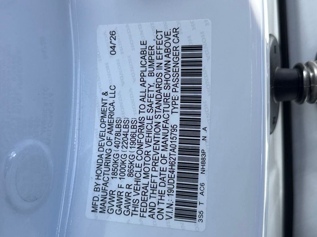 New 2026 Platinum White Pearl Acura A-Spec Tech Package image 27