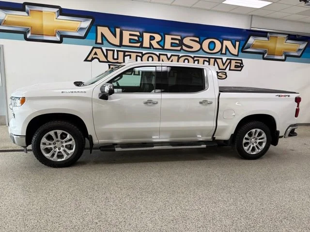 Used 2023 Chevrolet Silverado 1500 LTZ with VIN 1GCUDGEL7PZ127528 for sale in Detroit Lakes, Minnesota