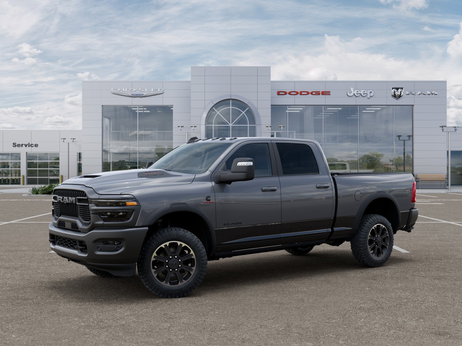 New 2026 Ceramic Gray Clear-Coat Exterior Paint RAM Rebel image 27