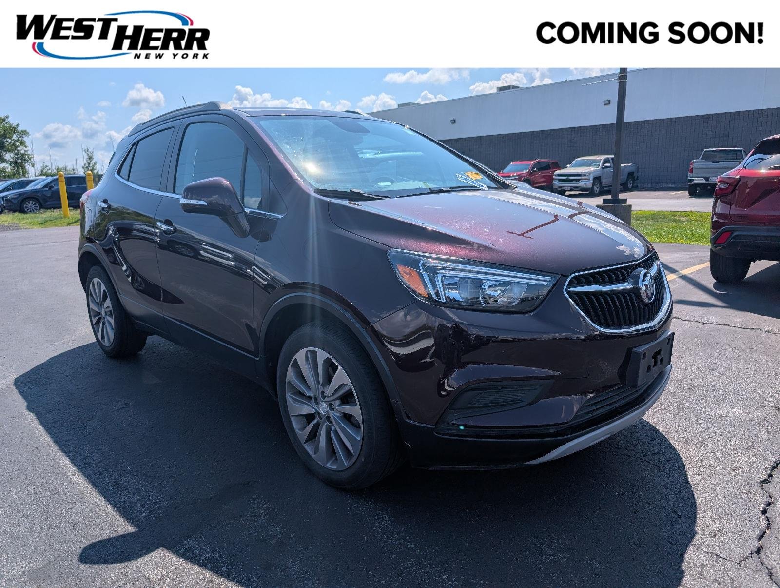 Used 2018 Black Cherry Metallic Buick Preferred image 1