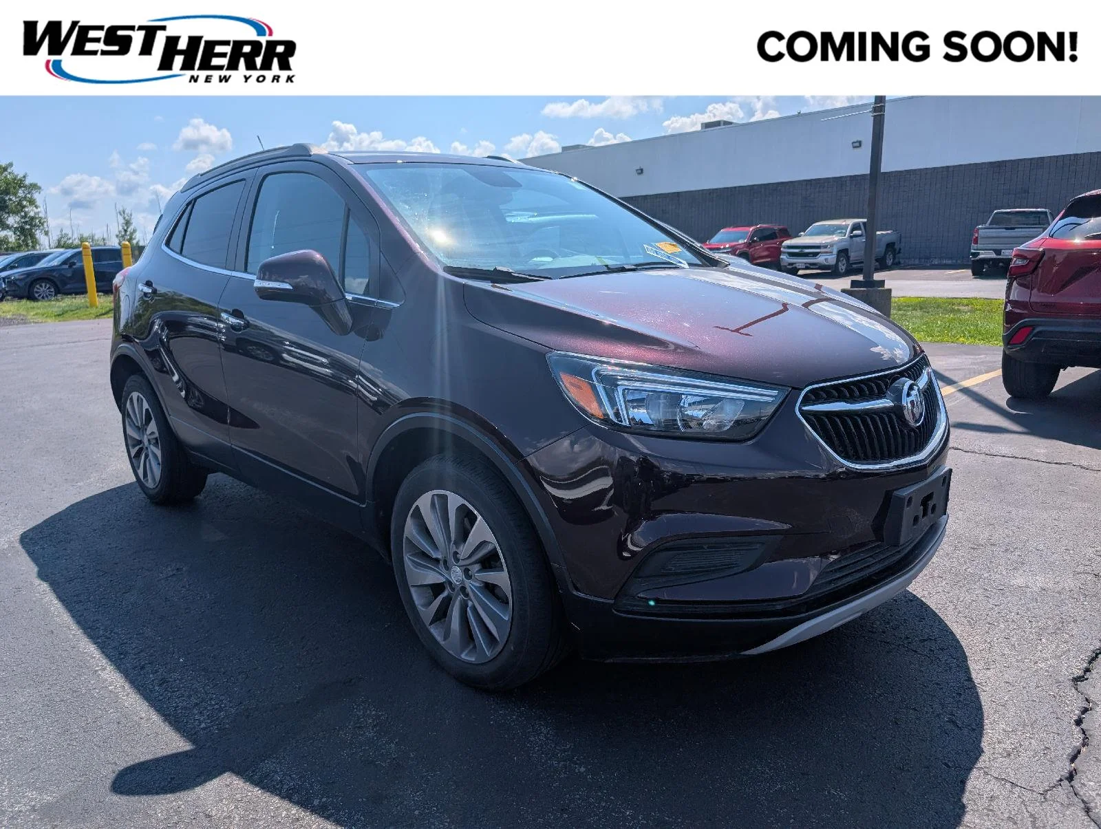 Used 2018 Black Cherry Metallic Buick Preferred image 1