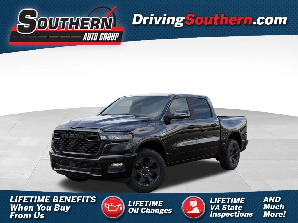 New 2026 Diamond Black Crystal Pearl-Coat Exterior Paint RAM Big Horn/Lone Star image 1