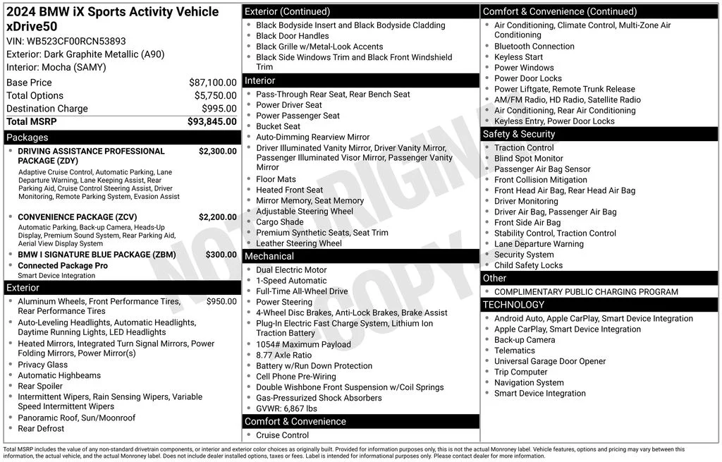 Certified Used 2024 Gray BMW xDrive50 image 9