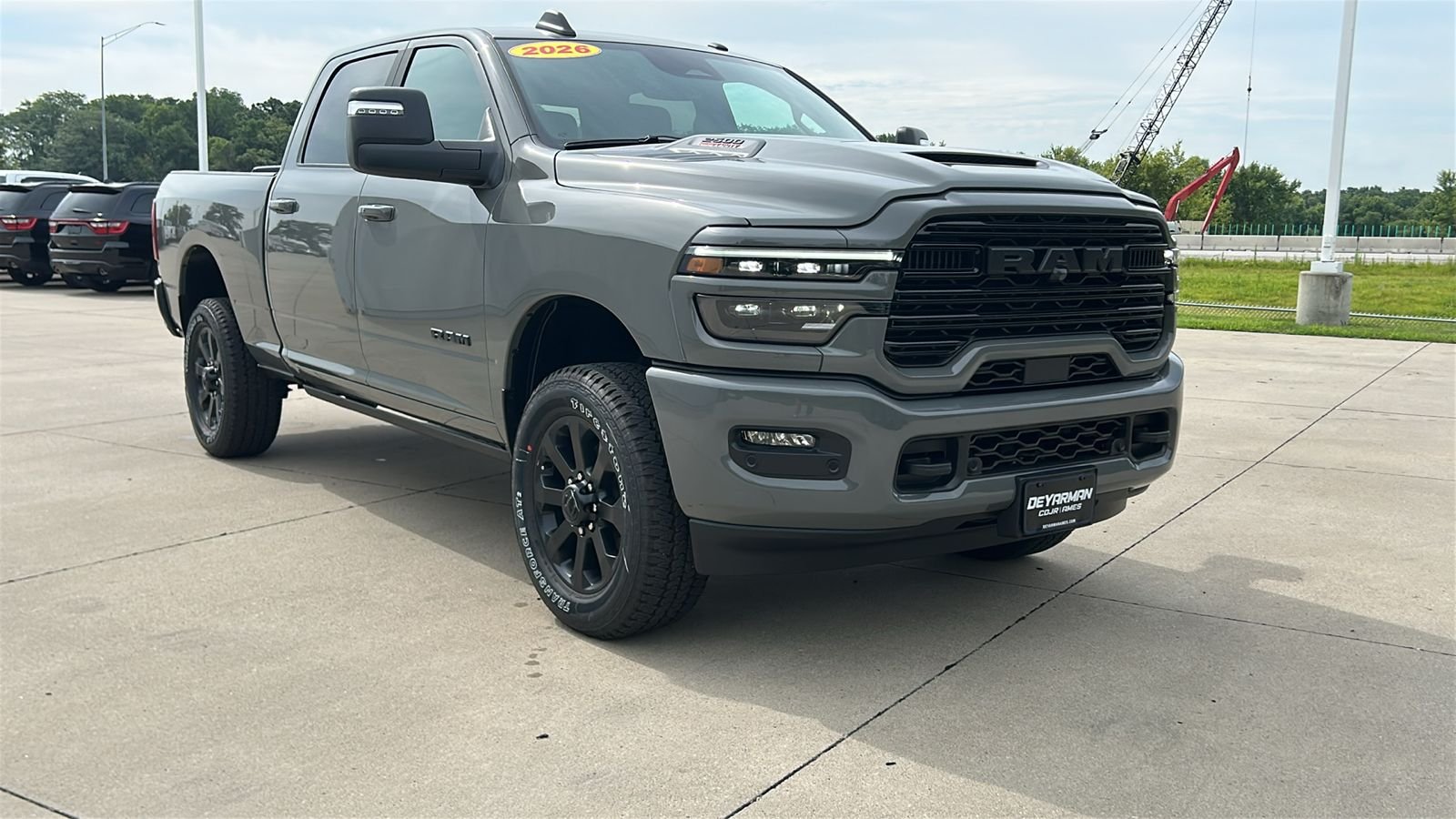 New 2026 Ceramic Gray Clear-Coat Exterior Paint RAM Laramie image 2