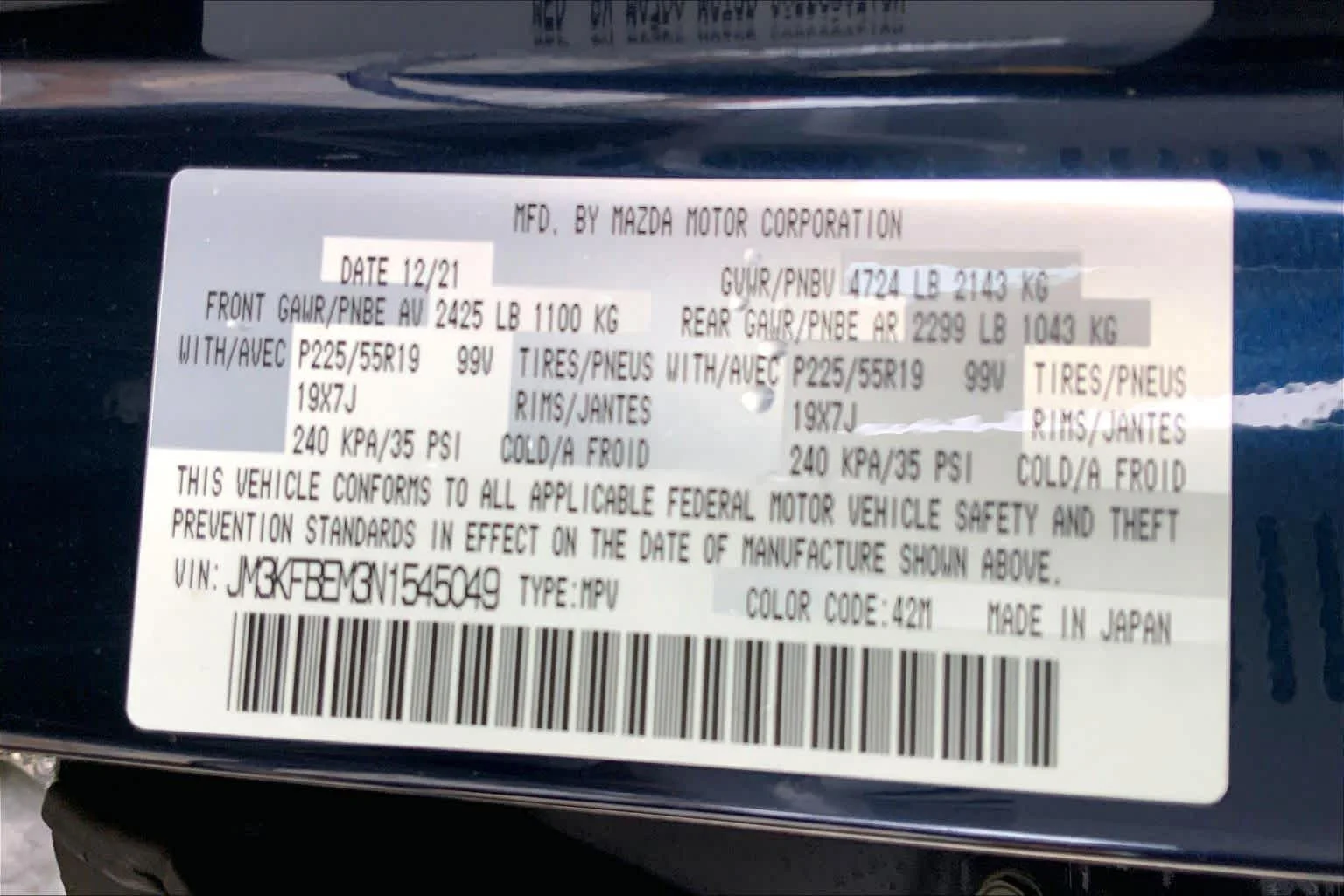 Certified Used 2022 Deep Crystal Blue Mica Mazda 2.5 S Premium Plus Package image 34