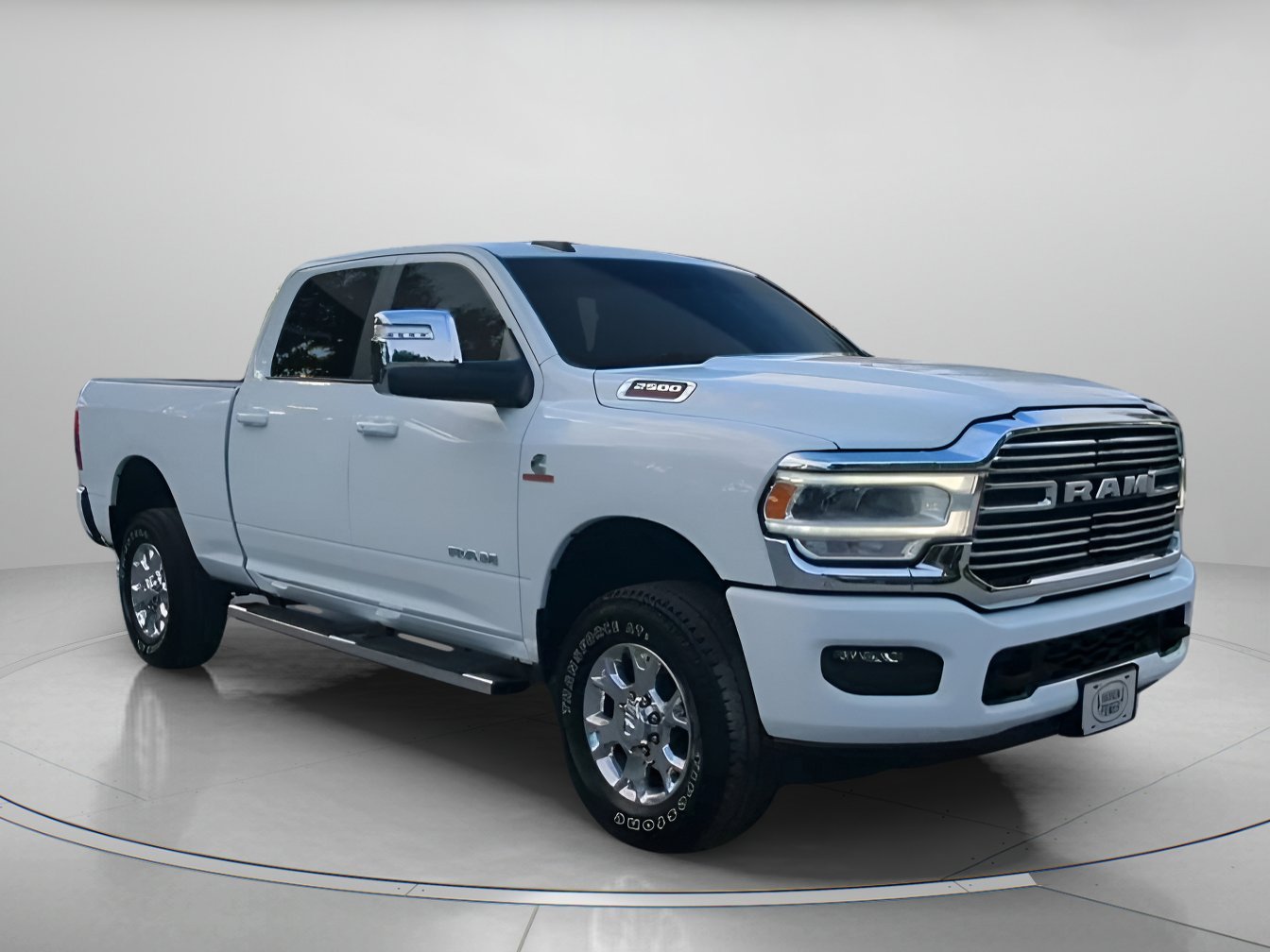 Certified Used 2024 Bright White Clearcoat Ram Laramie Crew Cab Pickup image 2