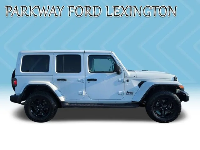 Used 2021 White Jeep Unlimited Sahara Altitude image 6