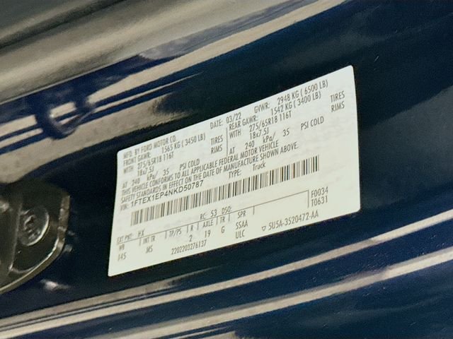 Used 2022 Blue Ford XLT image 30