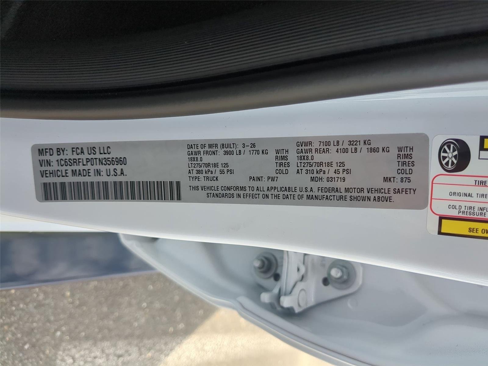 New 2026 Bright White Clear-Coat Exterior Paint RAM Rebel image 35