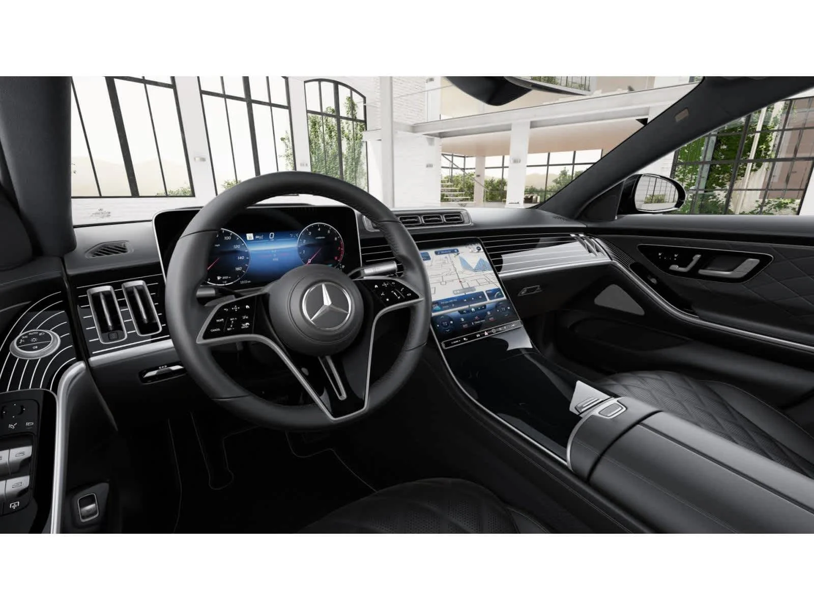 New 2026 Obsidian Black Metallic Mercedes-Benz S 580 image 2