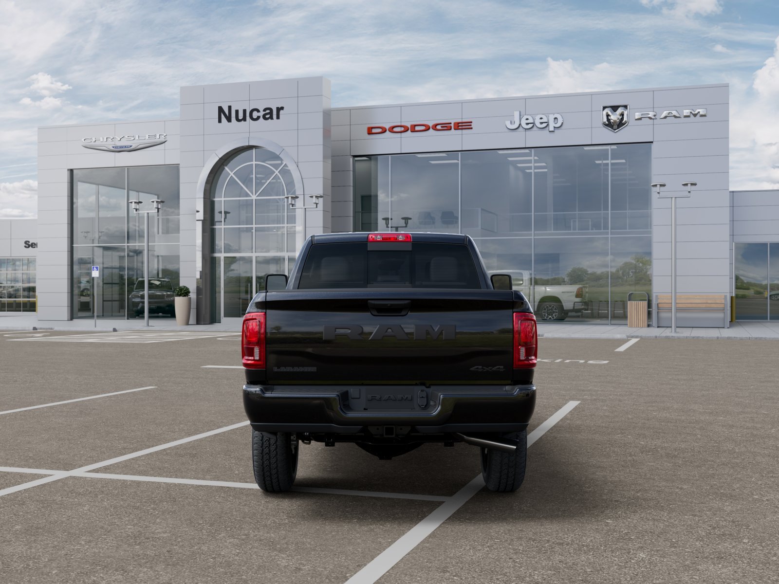 New 2026 Diamond Black Crystal Pearl-Coat Exterior Paint RAM Laramie image 7