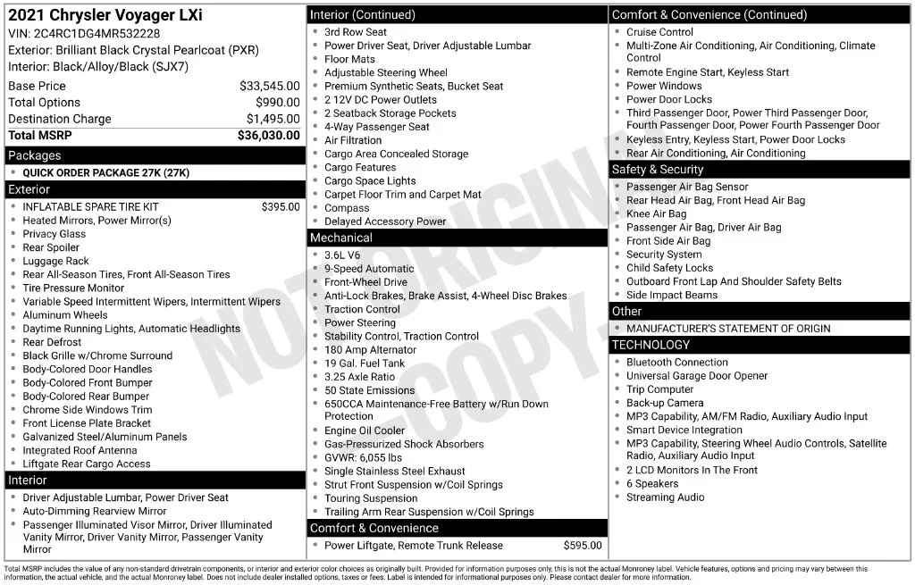 Used 2021 Black Chrysler LXI image 4