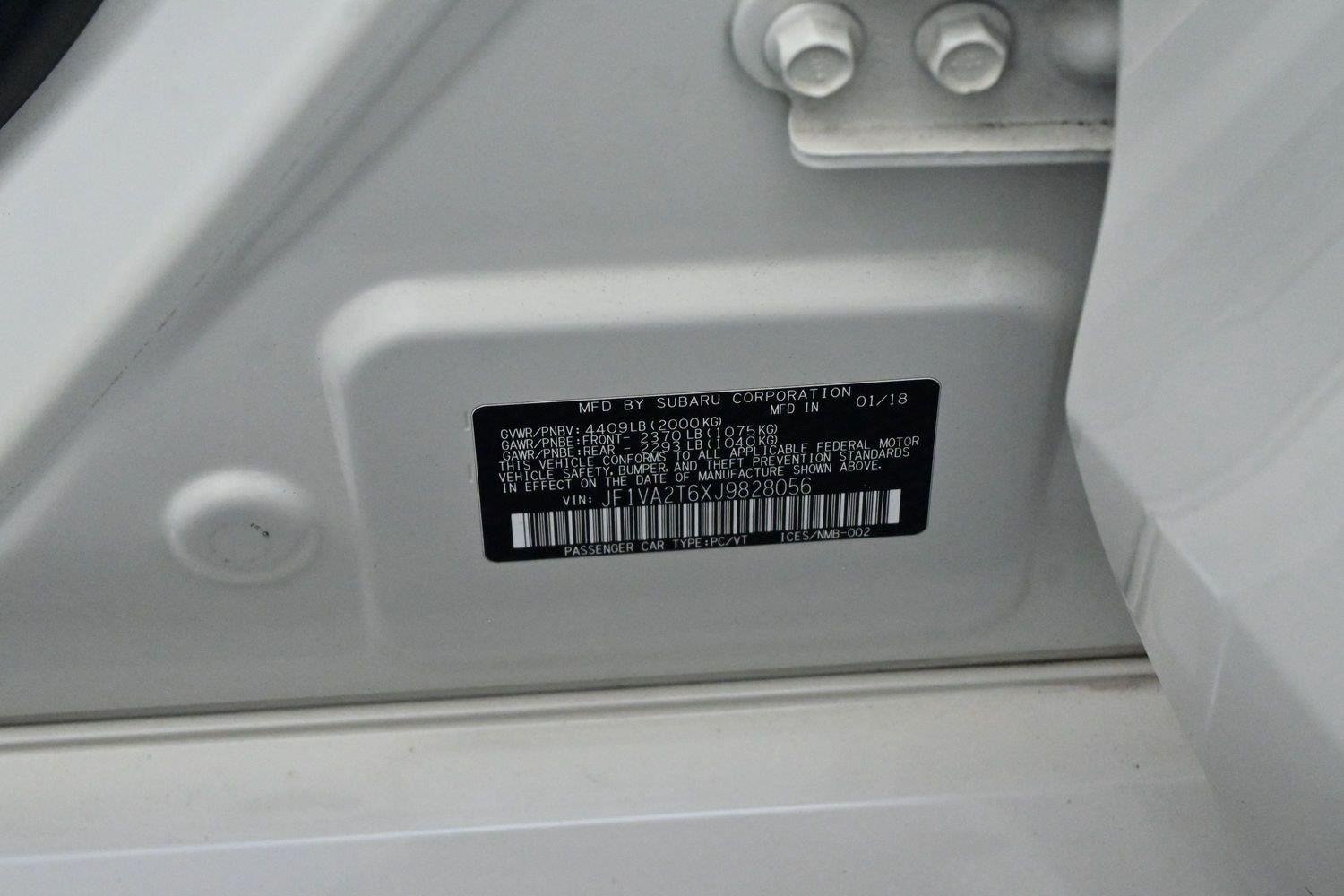 Used 2018 Crystal White Pearl Subaru STI Limited image 41
