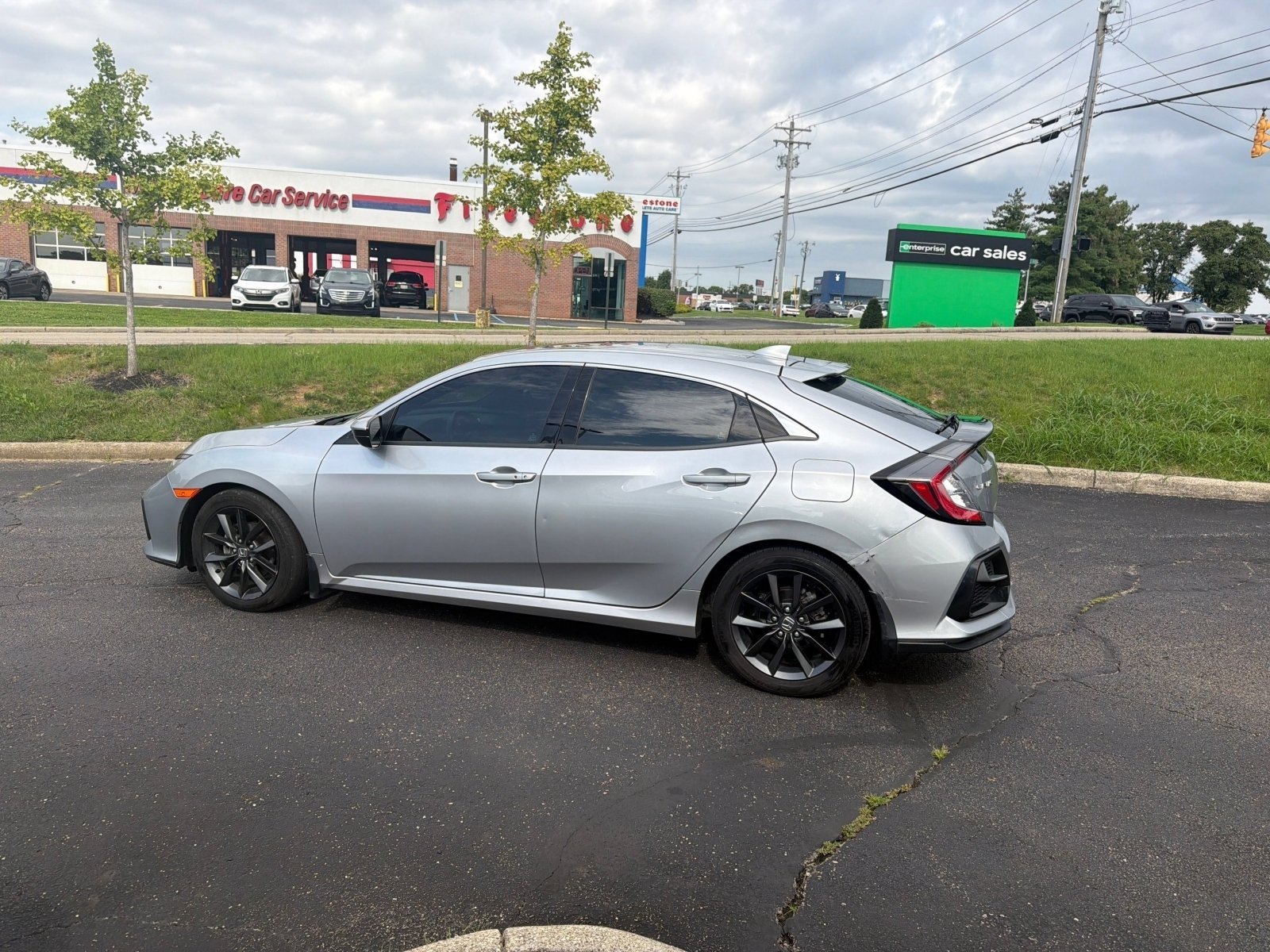 Used 2021 Lunar Silver Metallic Honda EX image 9