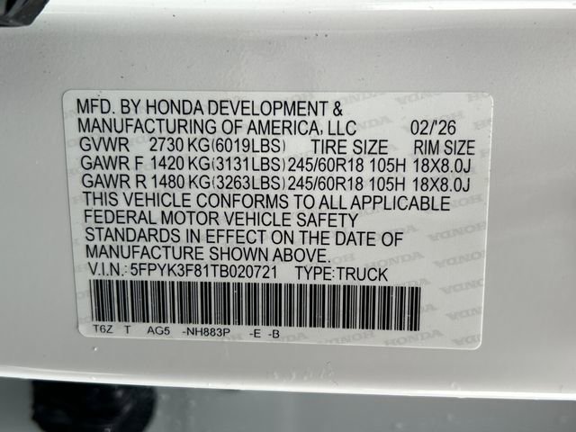 2026 Honda Ridgeline Black Edition - Photo 21