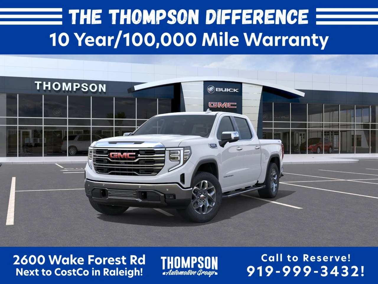 New 2026 Glacier White Tricoat GMC SLT image 11
