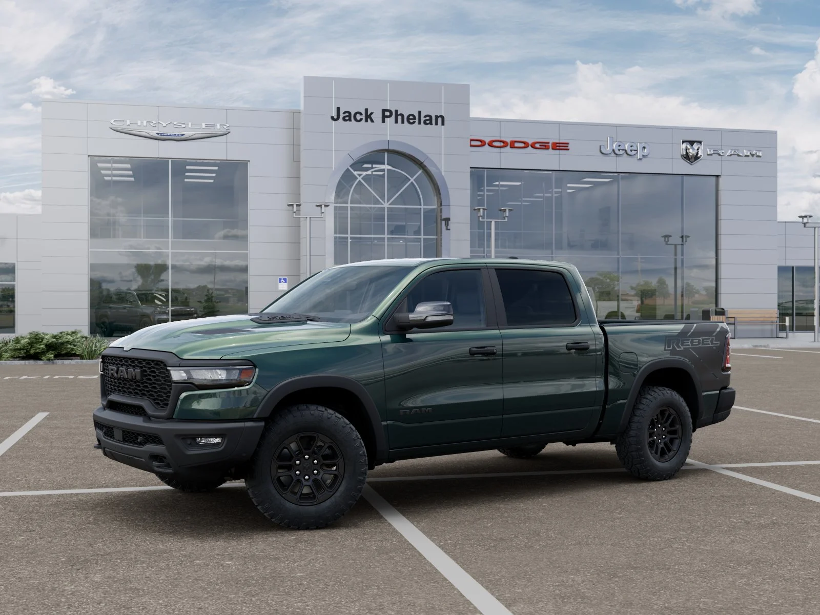 New 2026 Serrano-Green Metallic Exterior Paint RAM Rebel image 2