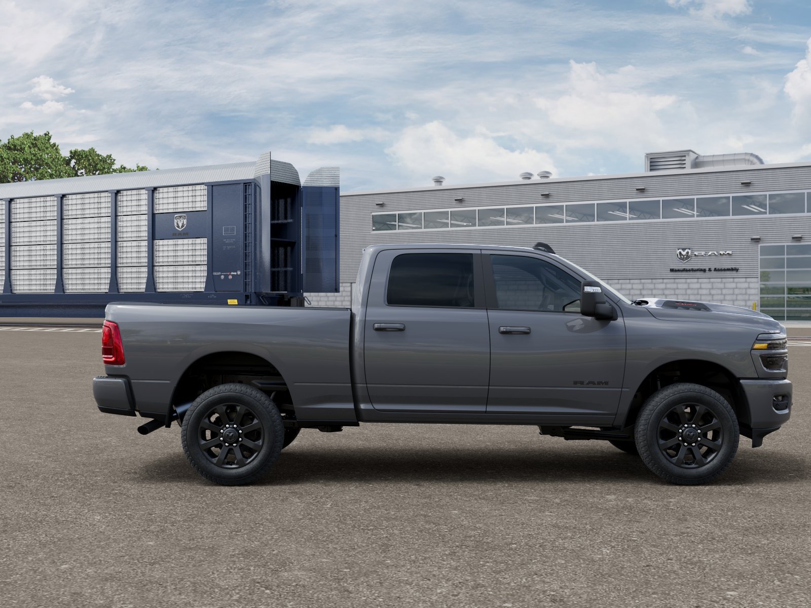 New 2026 Ceramic Gray Clear-Coat Exterior Paint RAM Laramie image 12