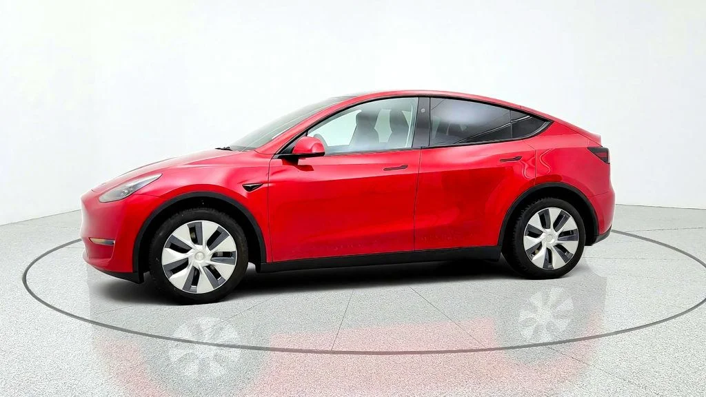 Used 2023 Red Multi-Coat Tesla AWD *Ltd Avail* image 8