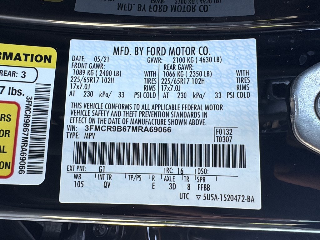 Used 2021 Shadow Black Ford Big Bend image 29