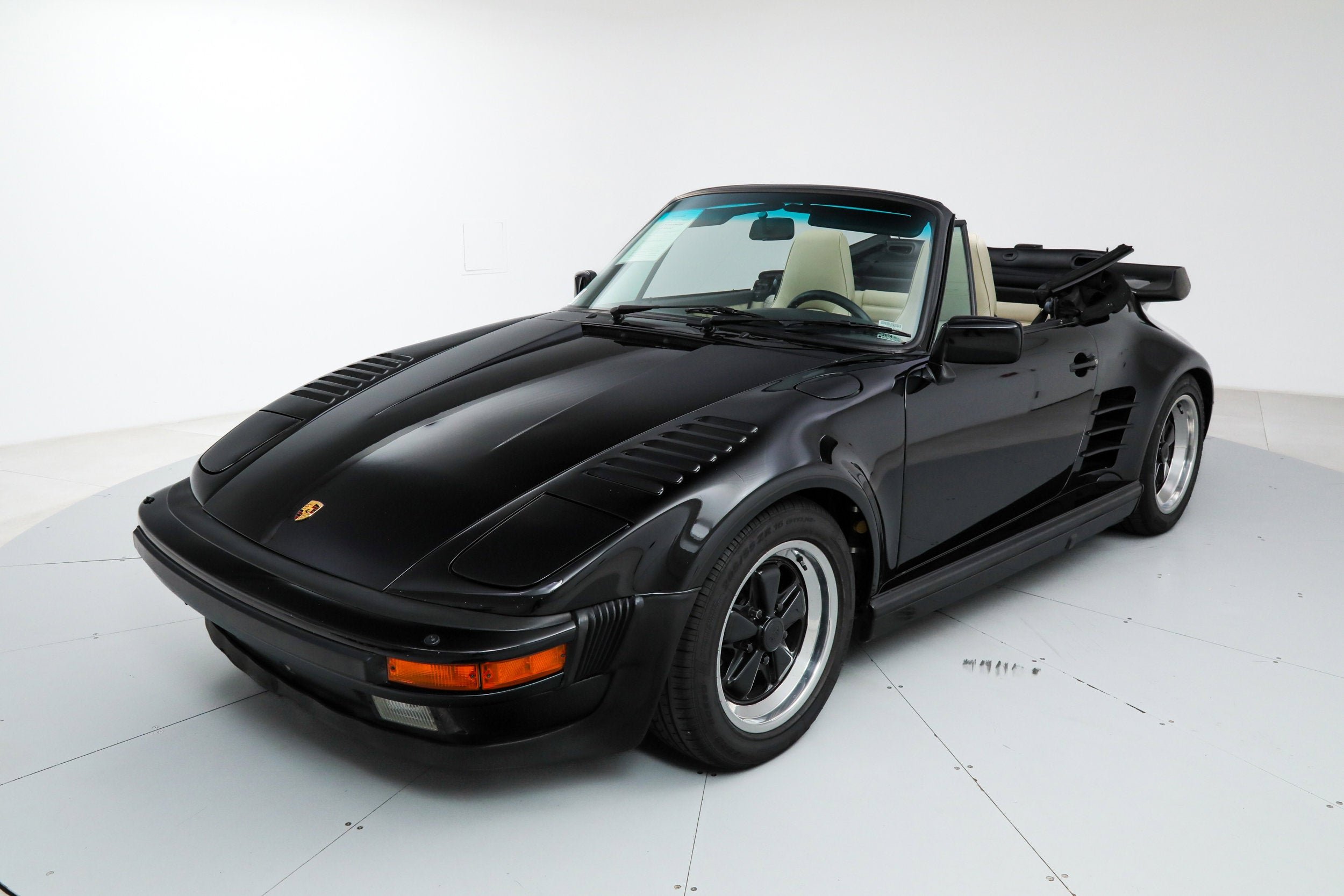 Used 1989 Black Porsche Turbo Cabriolet Slantnose image 36