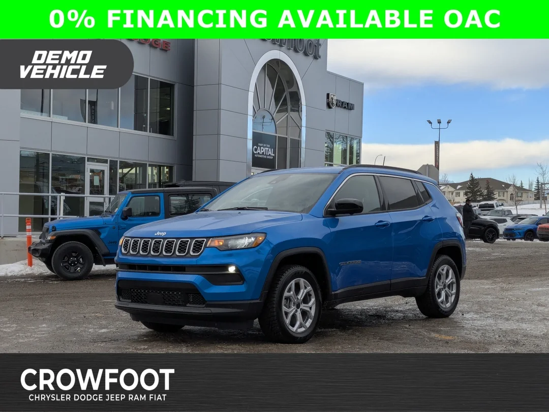 New 2025 Blue Jeep North - AWD 4.99% OAC - Driver Assistant & Convenience Grp 360 Cam image 1