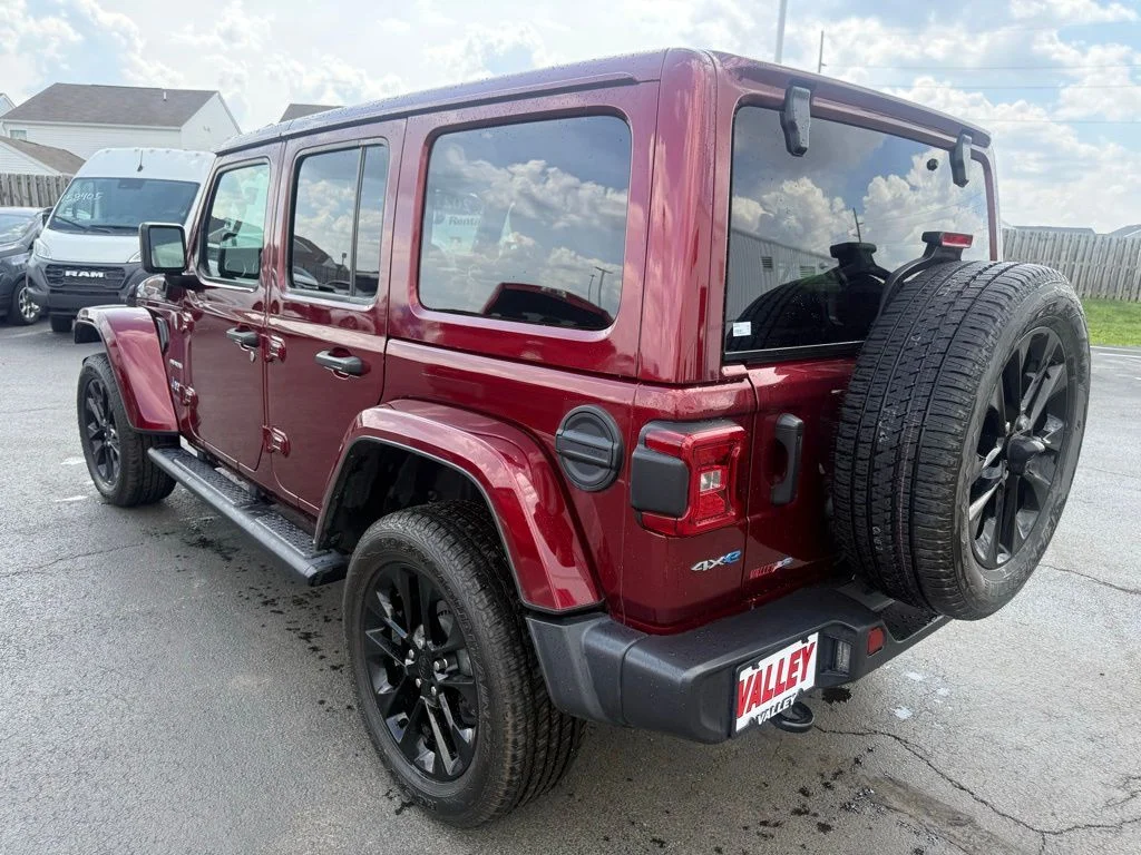 Used 2021 Red Jeep Unlimited Sahara 4xe image 4