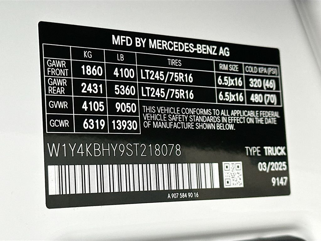 Used 2025 White Mercedes-Benz Cargo 144 WB image 24