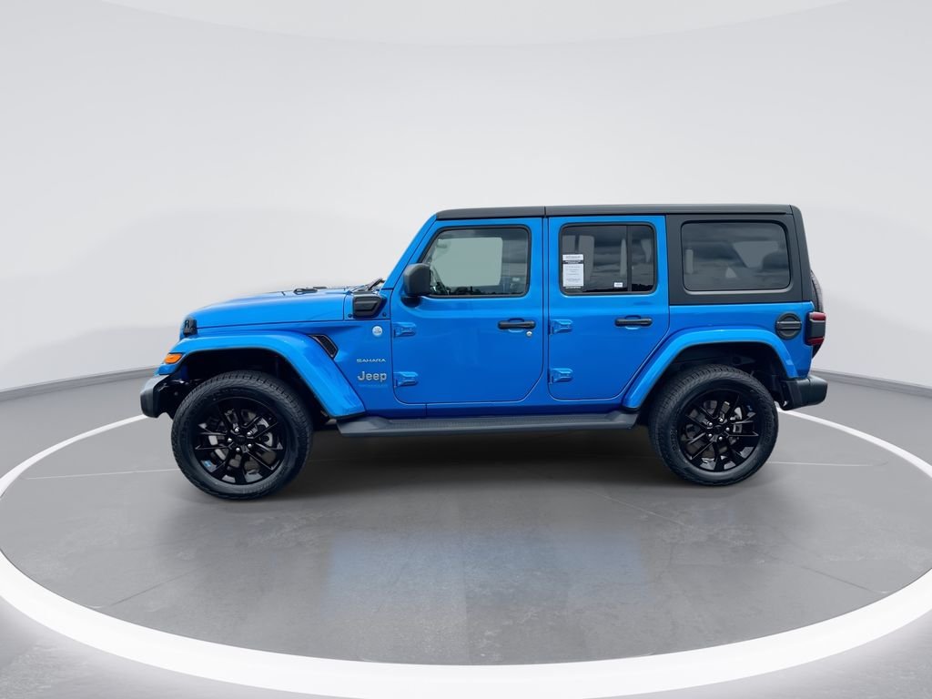 Used 2022 Blue Jeep Unlimited Sahara 4xe image 5
