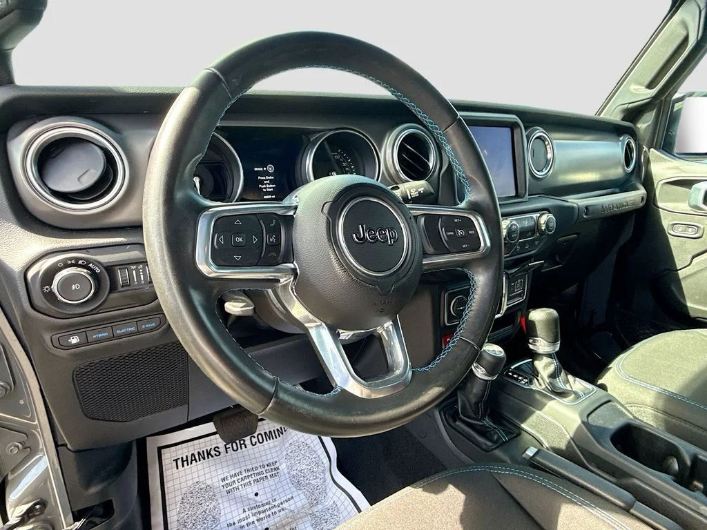 Used 2022 Gray Jeep Unlimited Rubicon 4xe image 12