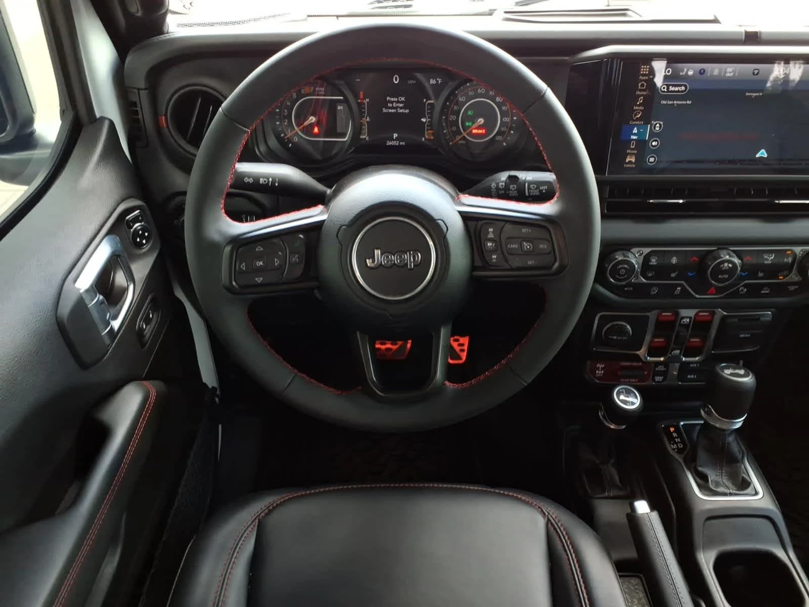 Used 2024 Bright White Clearcoat Jeep Rubicon X image 26