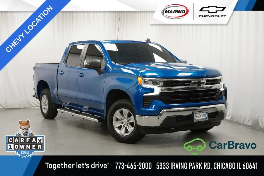 Certified Used 2022 Glacier Blue Metallic Chevrolet LT image 1